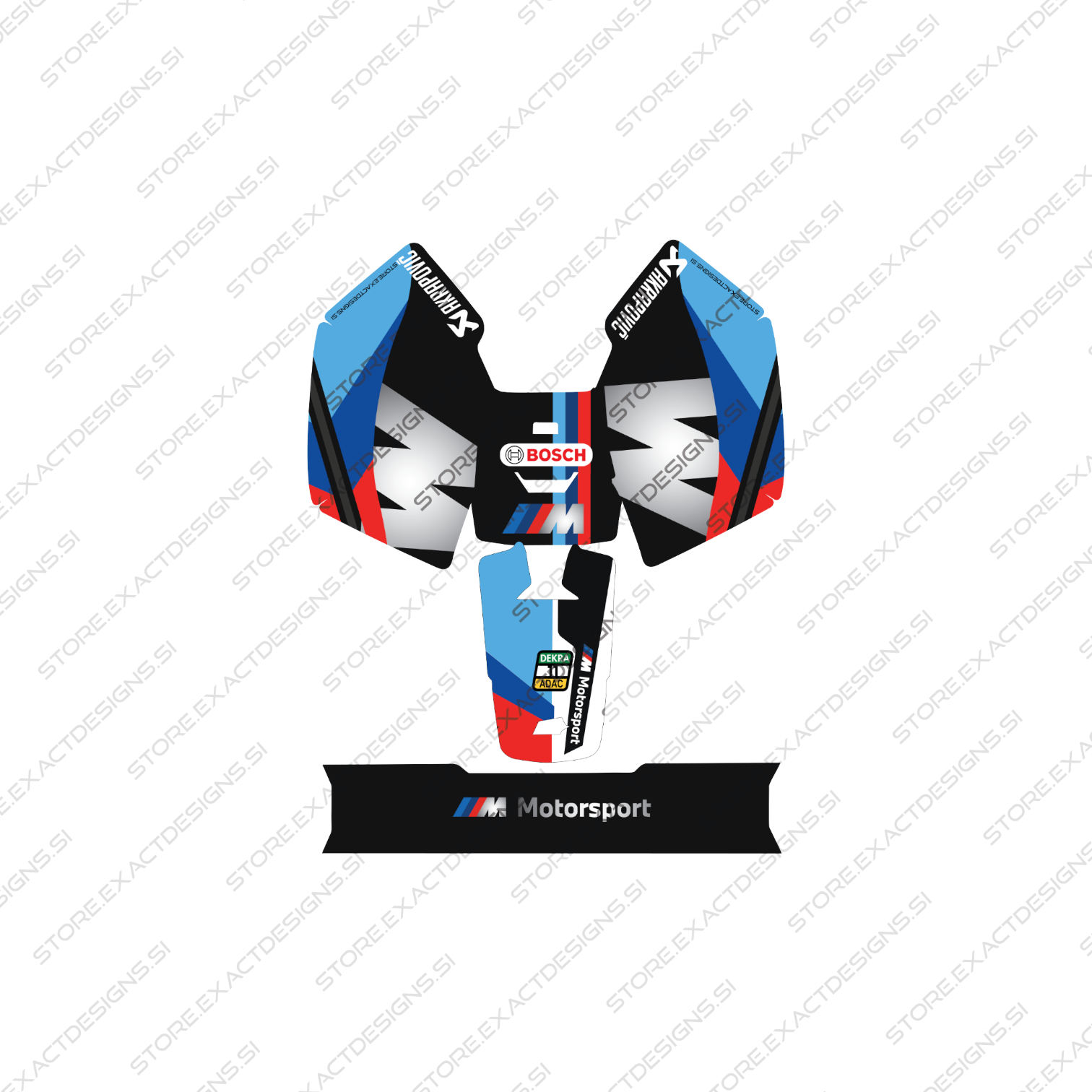 BMW Safety Car – Sticker for Mammotion Robotic Lawn Mowers Exact Designs