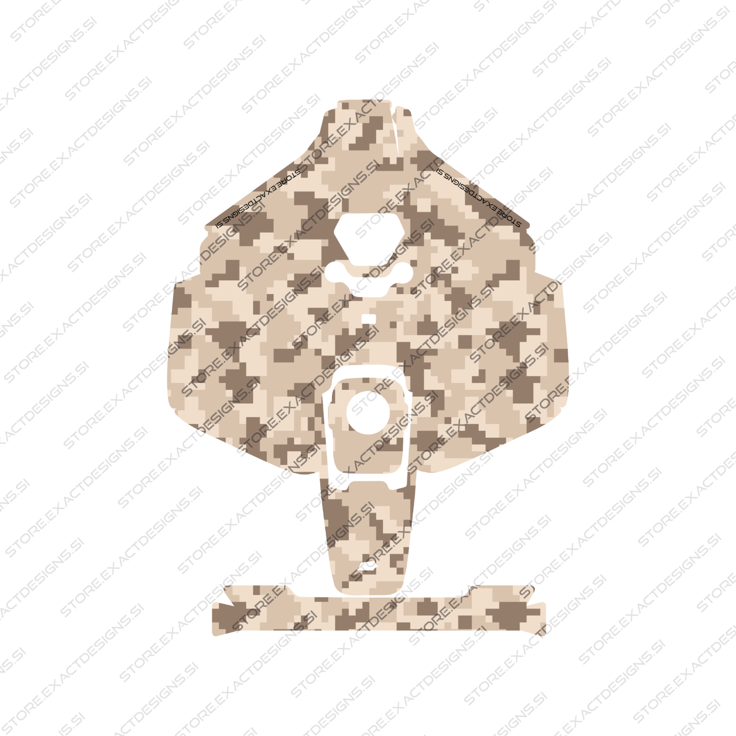 Camouflage Desert – Sticker for Mammotion Robotic Lawn Mowers Exact Designs