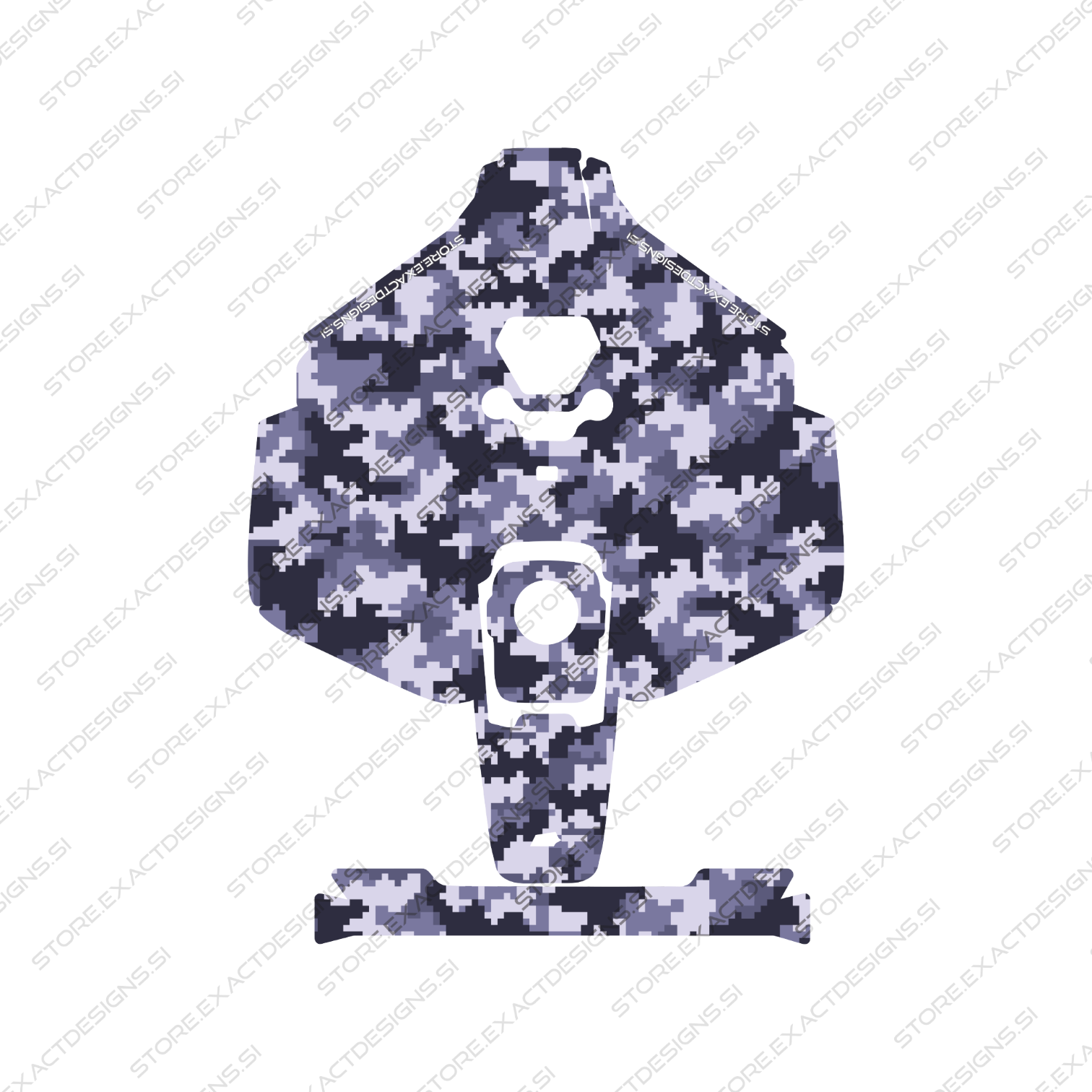 Camouflage Navy – Sticker for Mammotion Robotic Lawn Mowers Exact Designs