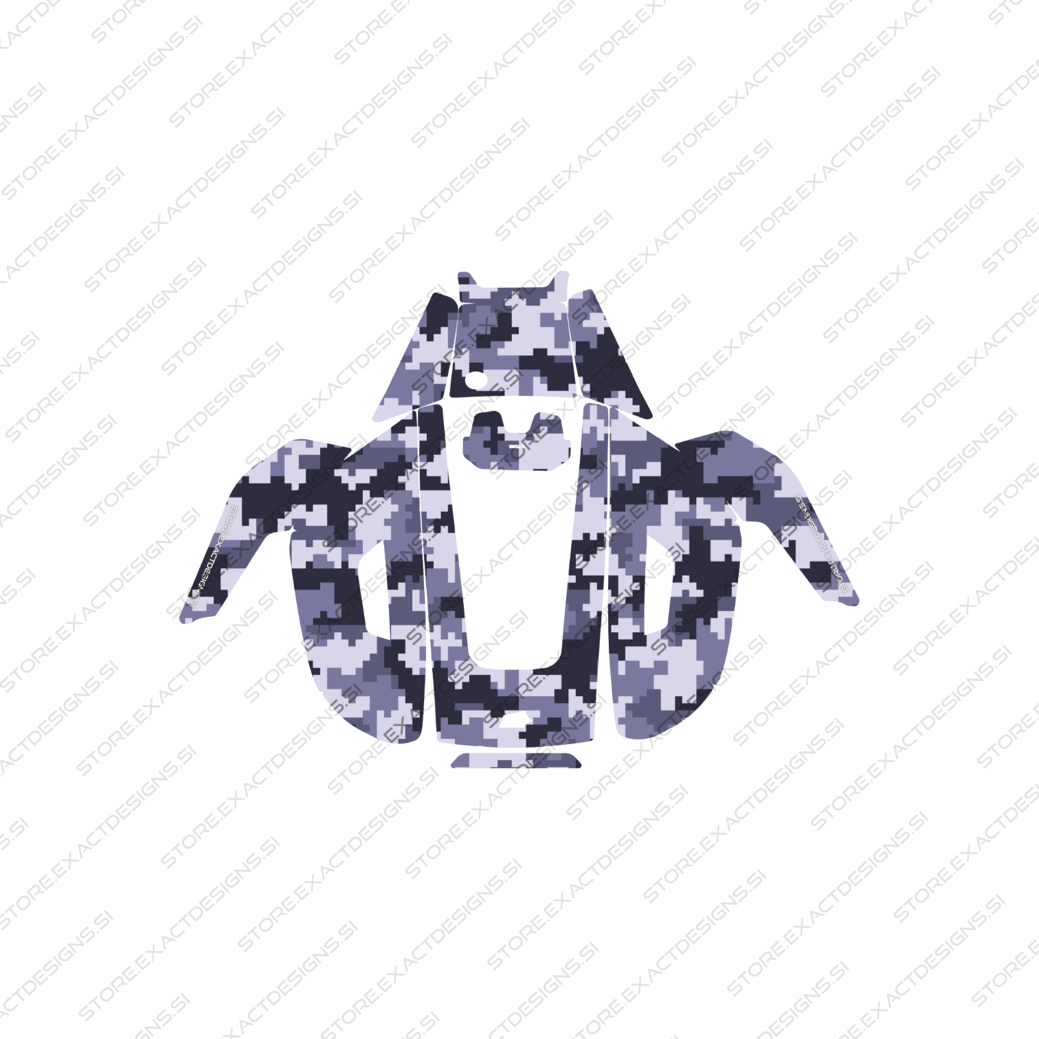 Camouflage Navy – Sticker for Mammotion Robotic Lawn Mowers Exact Designs