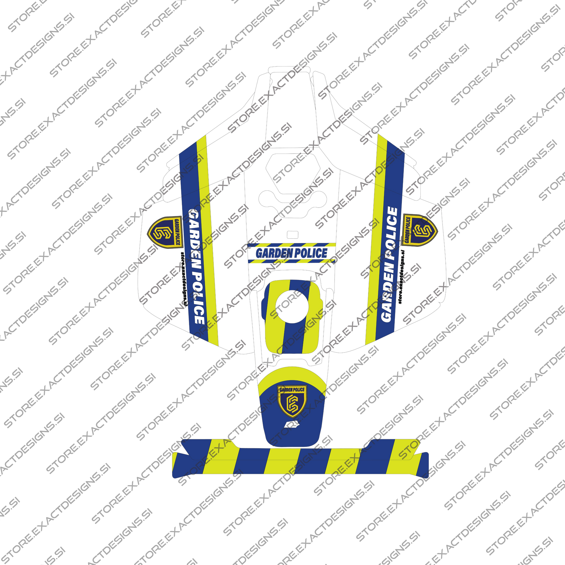 Garden Police – Sticker for Mammotion Robotic Lawn Mowers Exact Designs
