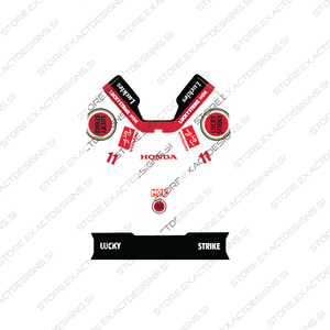 F1 Lucky Strike Honda – Aufkleber für Mammotion Mähroboter Exact Designs