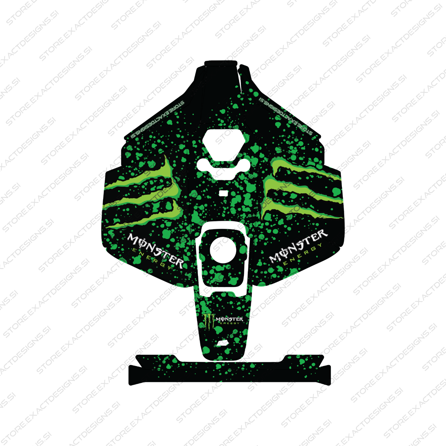 Monster Energy – Sticker for Mammotion Robotic Lawn Mowers Exact Designs