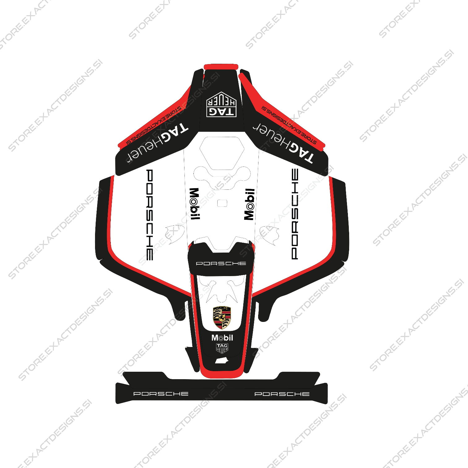 Porsche – Nalepka za Mammotion robotske kosilnice Exact Designs