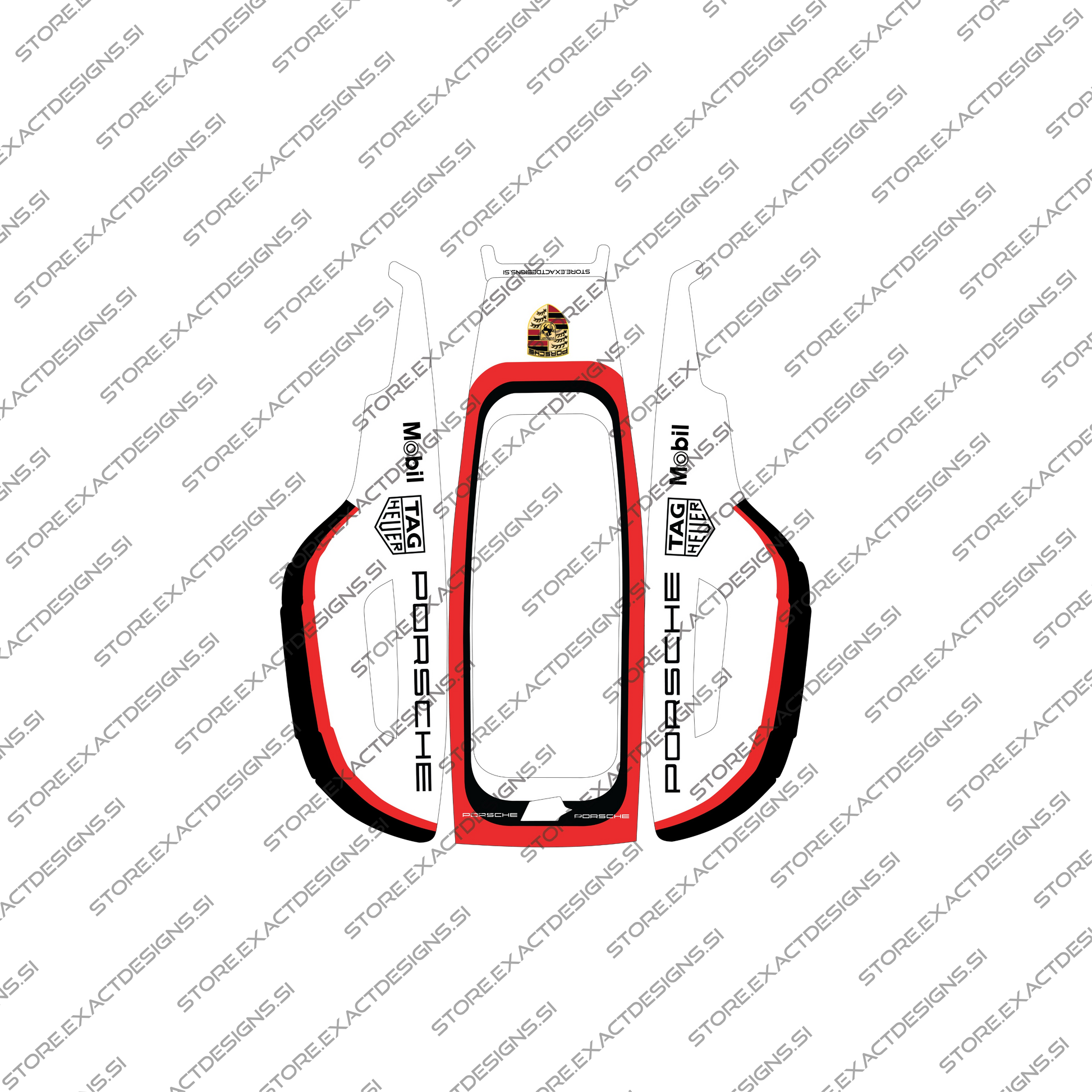 Porsche – Nalepka za Mammotion robotske kosilnice Exact Designs