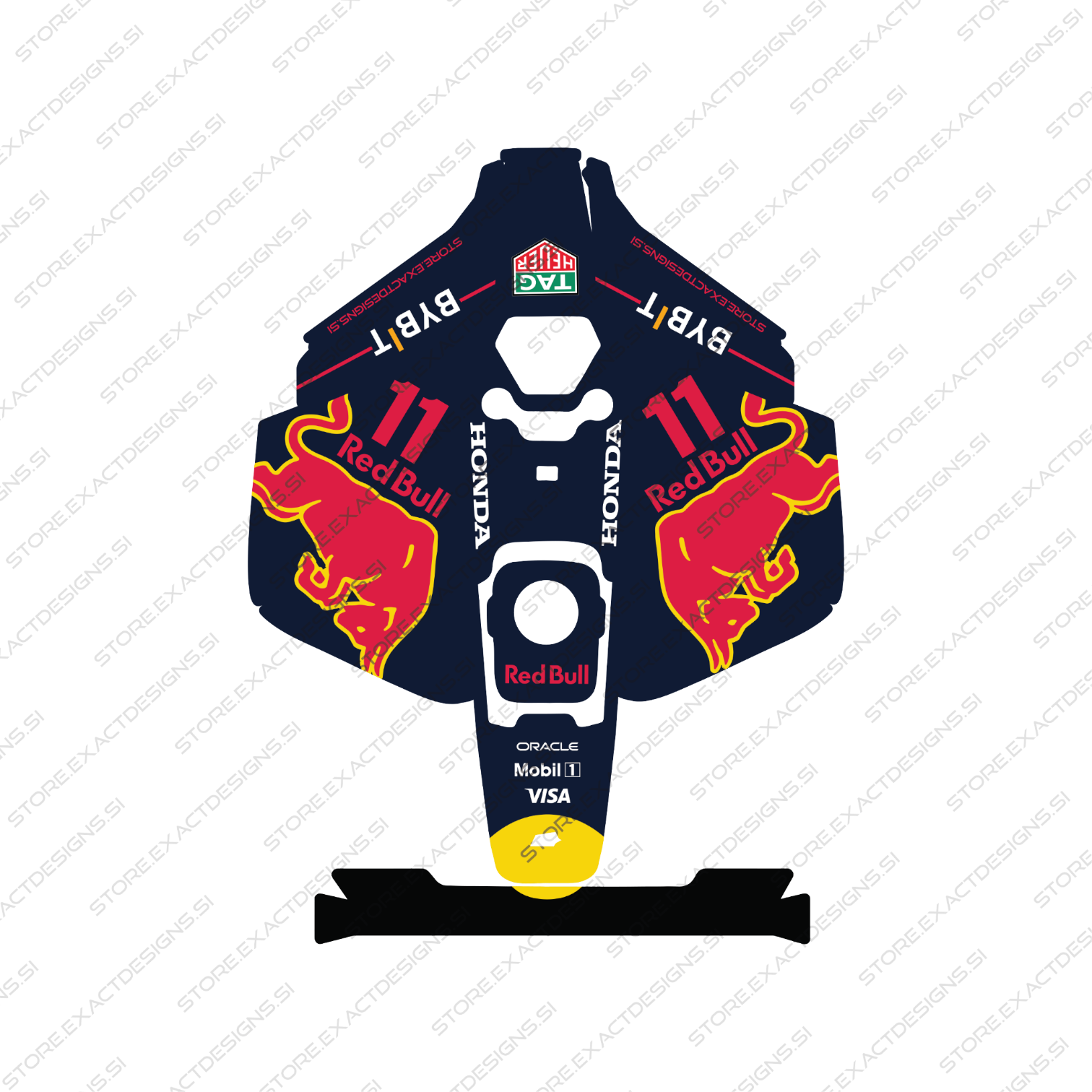 F1 Honda RB21 – Sticker for Mammotion Robotic Lawn Mowers Exact Designs