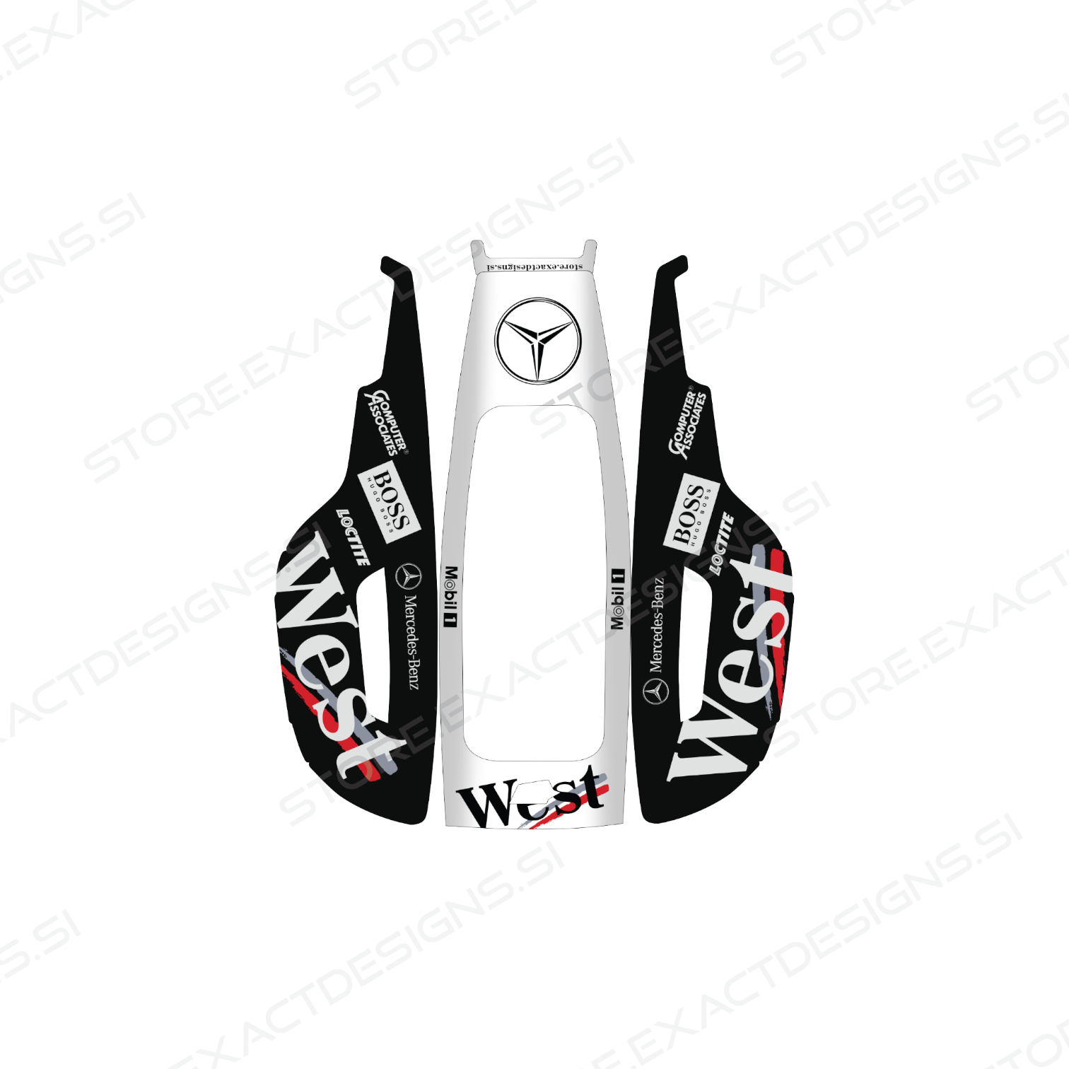 F1 McLaren 2000s – Sticker for Mammotion Robotic Lawn Mowers Exact Designs
