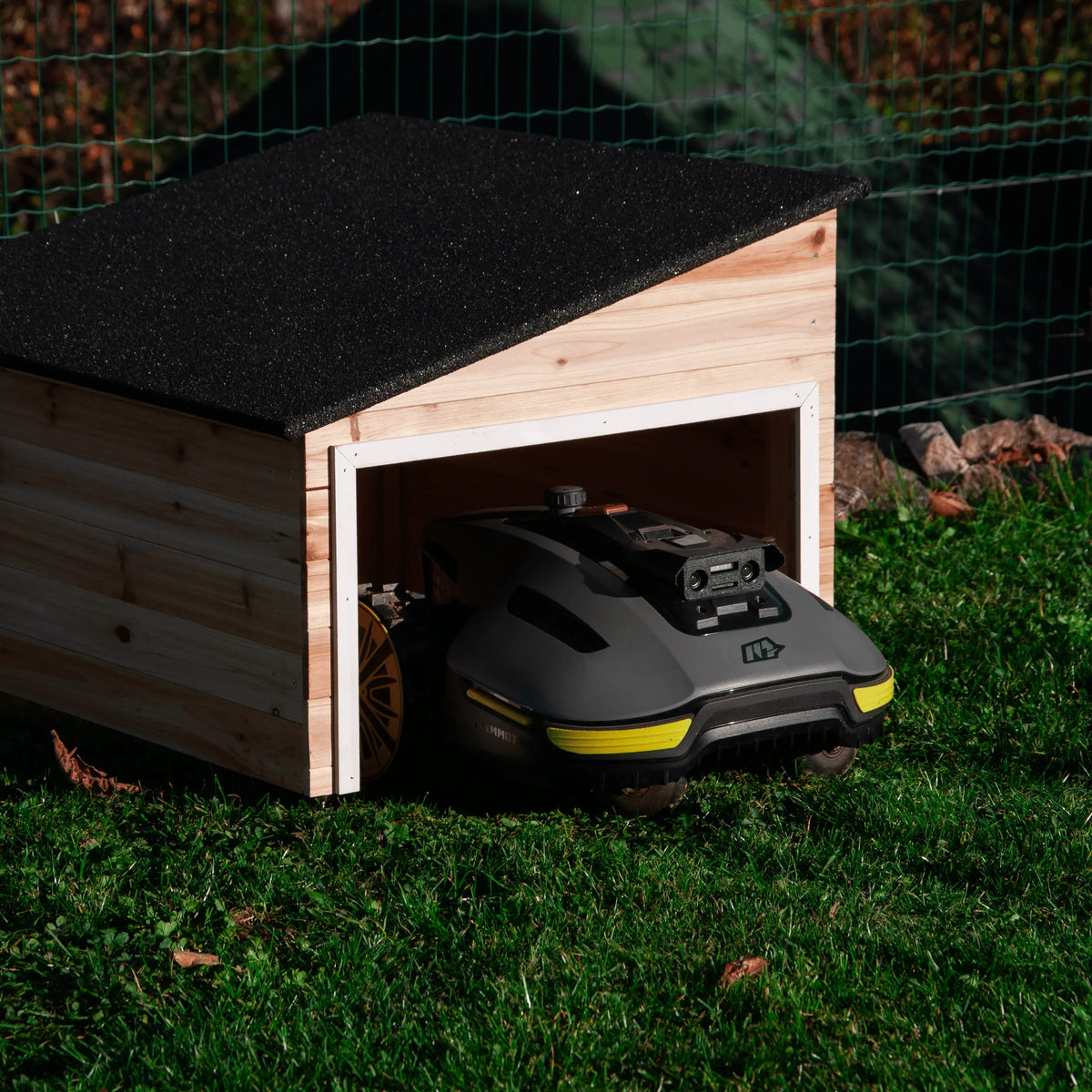 Scandi Robotics Alpine Garage – Nature | Natural Wooden Garage for Robot Mowers ...