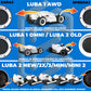 Mammotion Luba 1, 2, 2X, 3, Mini & Mini 2 pokrov koles -Futuristični stil Exact Designs