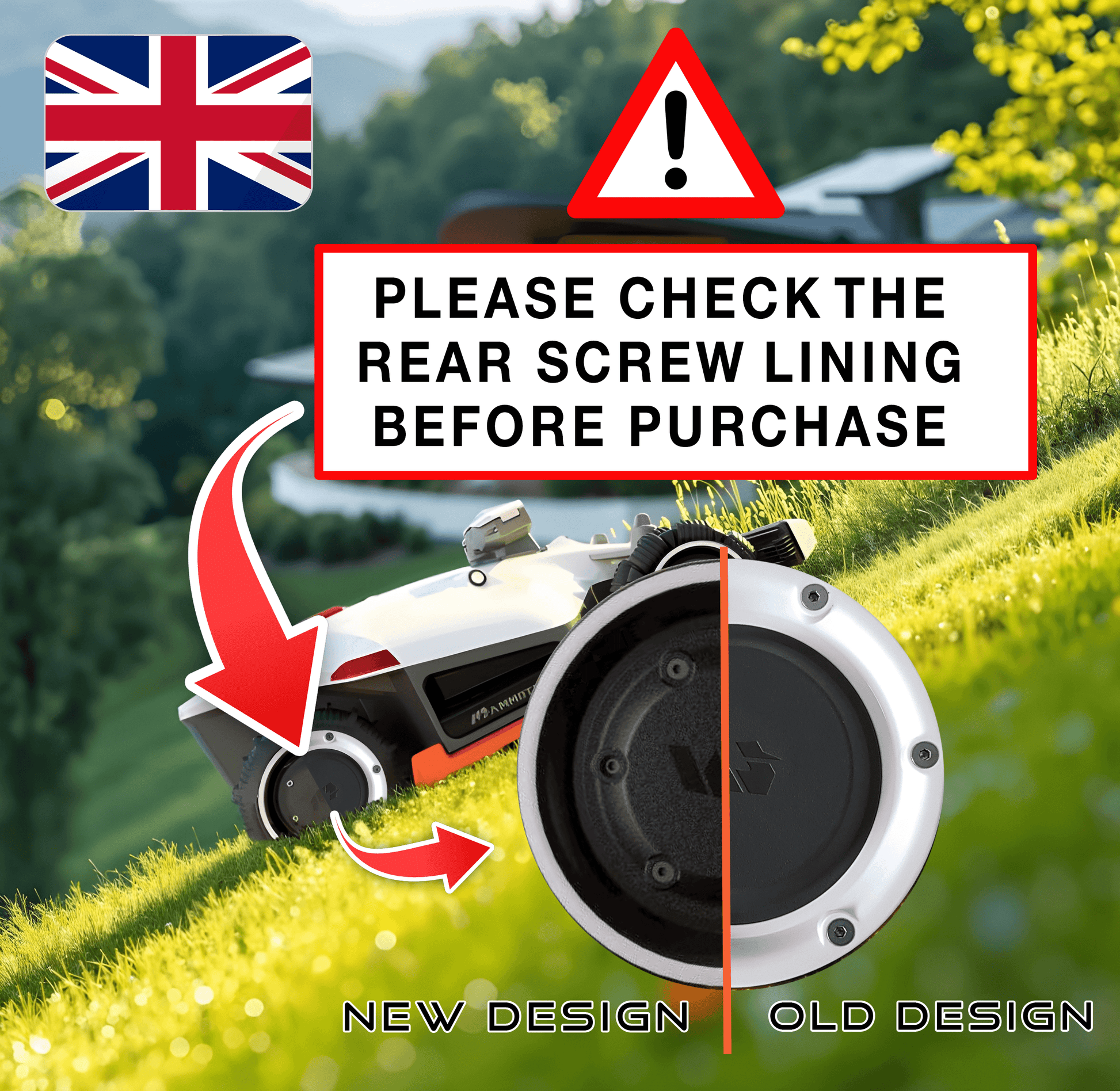 Mammotion Luba 1, 2, 2X & Mini – Radkappen im Futuristic - Stil - Exact Designs