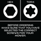 Replacement cutting disc screws for Mammotion Mowers Exact Designs