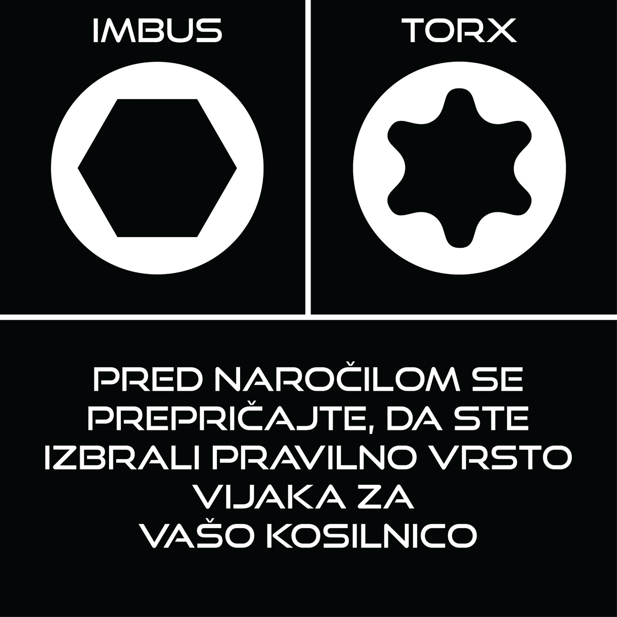Nadomestni vijaki rezalnega diska za kosilnice Mammotion Exact Designs